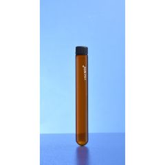 Culture Tubes Media Amber Round Bottom And Rubber Liner With Screw Cap 60 ML